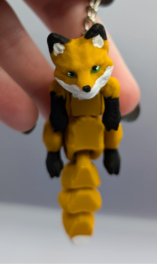 FLEXI Scruffed Baby Fox Keychain