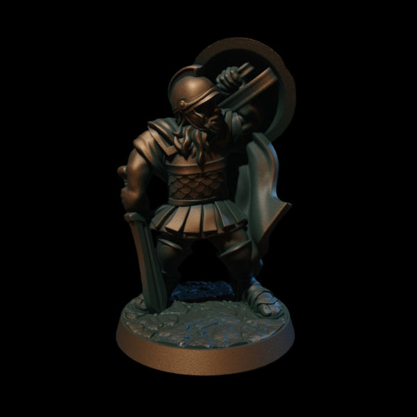 Greek Hero with Sword 3D Printed Miniature