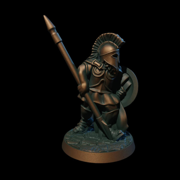 Hoplite With Spear 2 - 3D Printed Miniature for D&D and Other TTRPGs - Premium Detailed Greek Warrior Figure