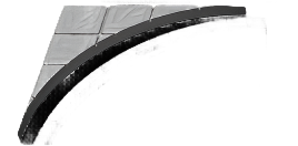 Odd Geometries Set - Curved Triangular Tile