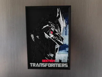 Transformers Destroy Movie Fridge Magnet