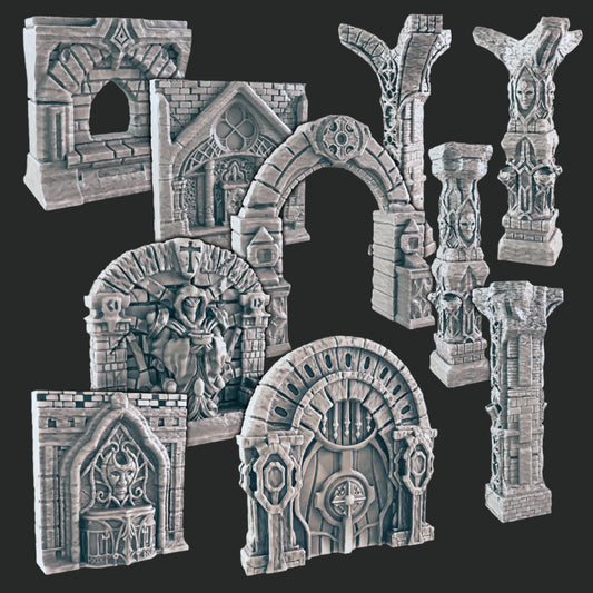 Religious Wall Features and Columns